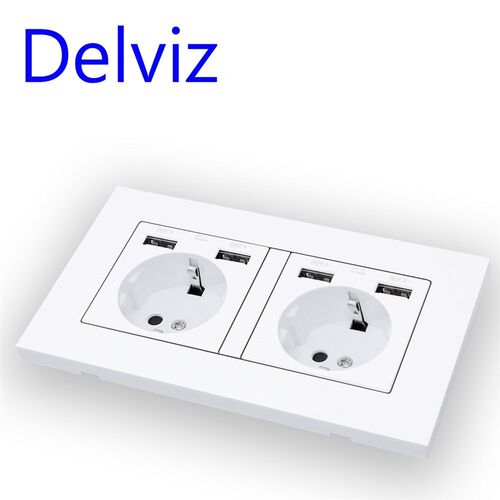 EU Standard USB socket, 16A Power Outlet,Power panel Four us