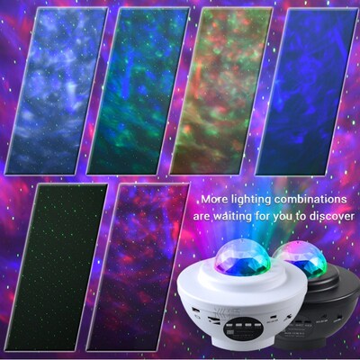 Colorful Starry Sky Galaxy Projector Nightlight Child Bluete