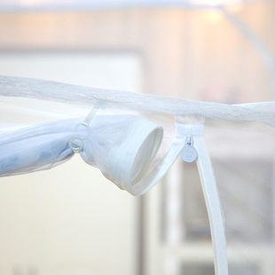 蚊帐蒙古包三开门加密加厚拉链1.2米1.5/1.8m床双人家用免安装