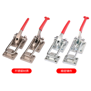 夹钳40370工装 快速夹具40380工件固定压紧器重型锁扣门栓式 夹钳