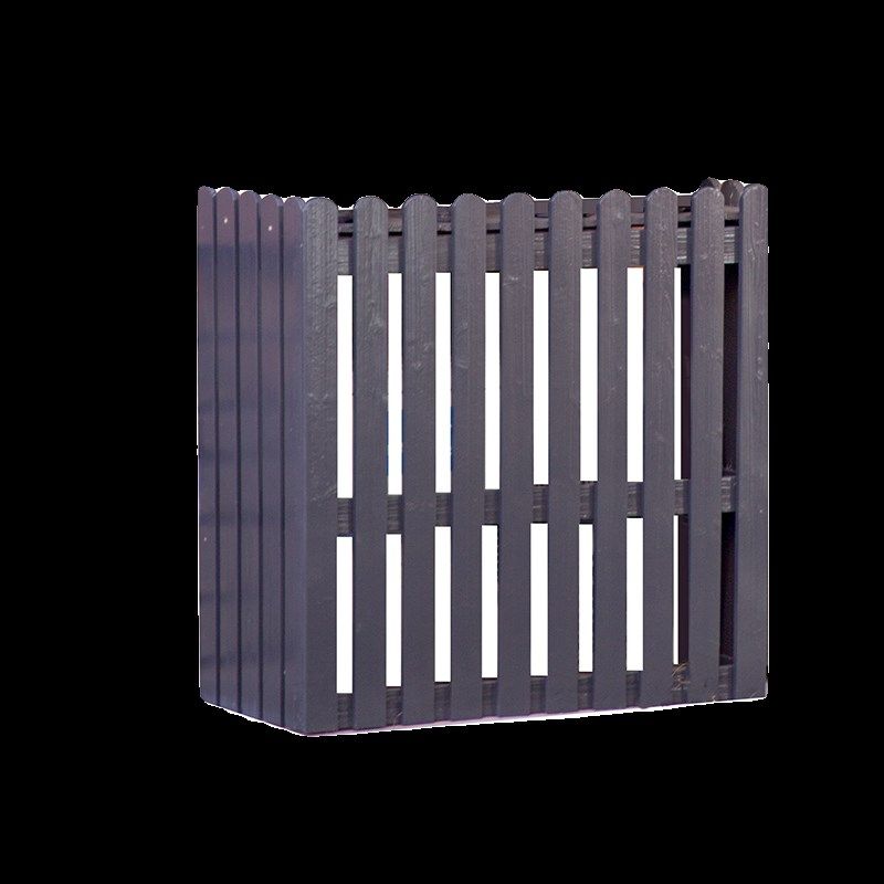 阳台落地外机空调罩装饰美化空调外机保护罩室外实木防尘罩花架子