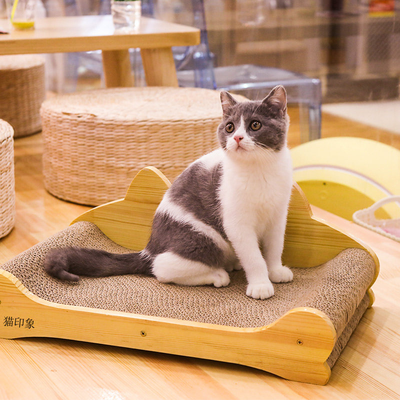 实木猫抓板磨爪器猫爪板护沙发瓦楞纸猫玩具猫挠猫磨爪板猫咪用品,宠物/宠物食品及用品,猫抓板,淘宝优惠券,粉丝福利购,淘宝优惠卷