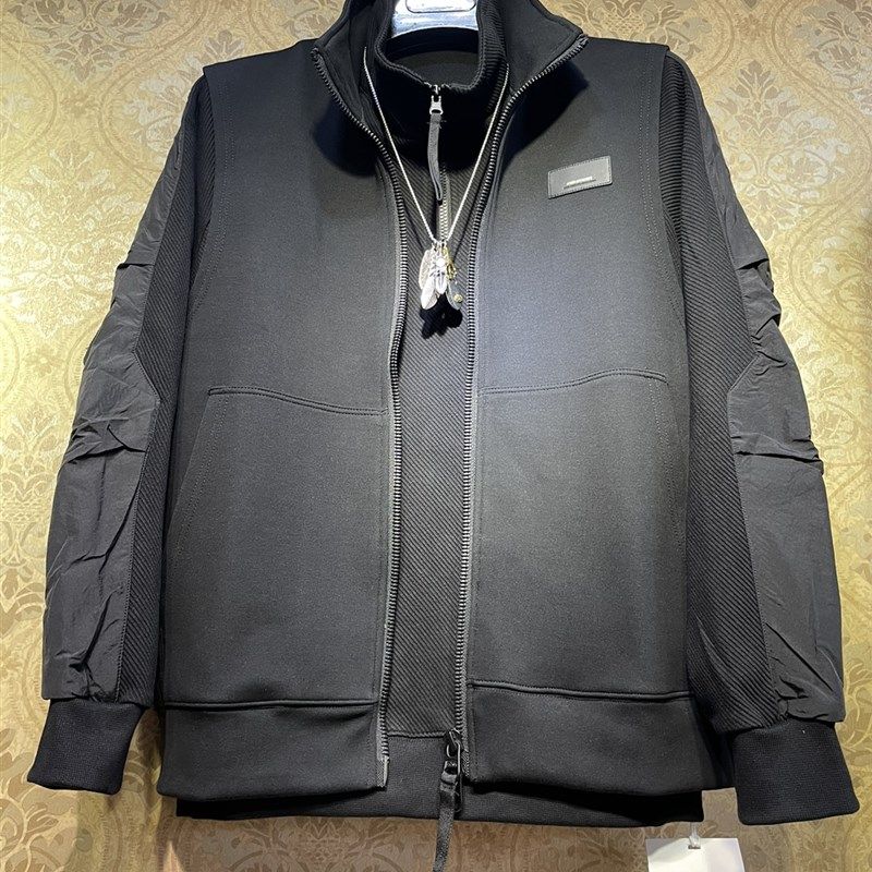 2024a美式港风马甲网红潮流时髦小众秋季宽松痞纯色帅男新中式上,男装,常规马甲,淘宝优惠券,粉丝福利购,淘宝优惠卷