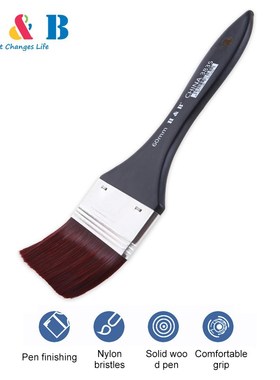 6Sizes Exquisite Watercolor Oil Flat Art Paint Brush Nylon H