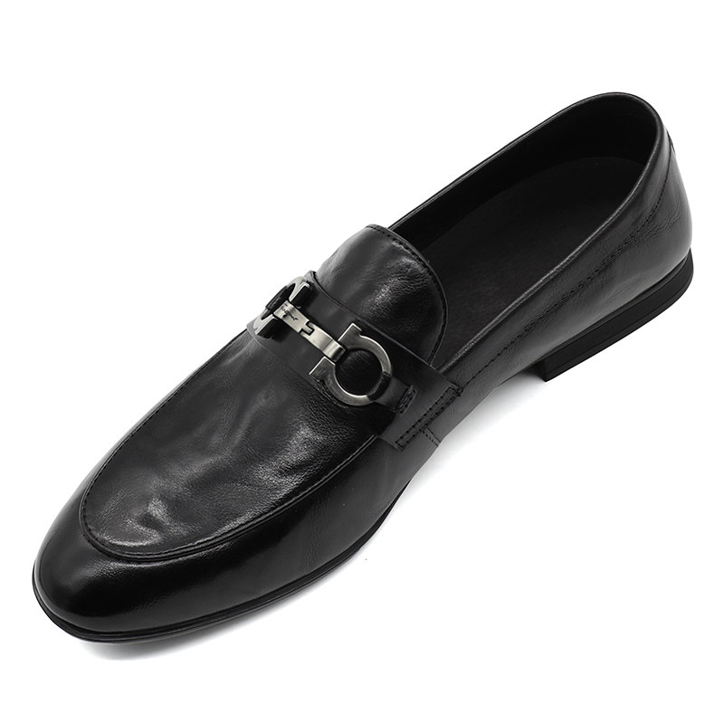 男士皮鞋2023新款潮流瘦版一脚蹬商务正装休闲皮鞋百搭发型师,流行男鞋,休闲皮鞋,淘宝优惠券,粉丝福利购,淘宝优惠卷