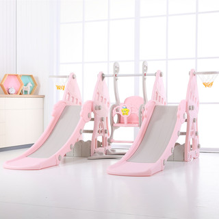 速发儿童室内家用小型滑滑梯单个宝宝小孩滑梯秋千组合幼儿园家庭