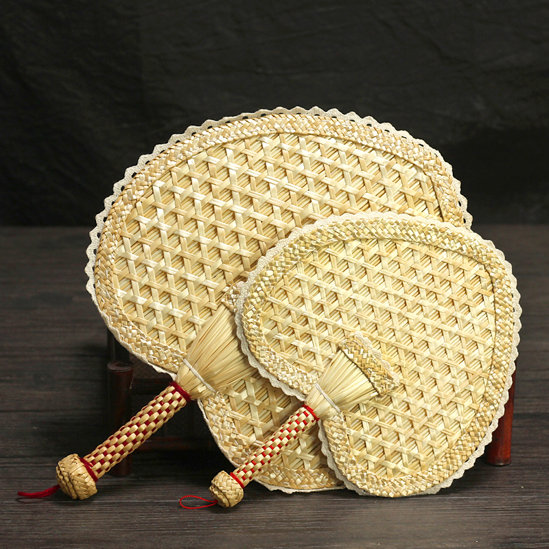 手工麦秆扇编织扇子老式大蒲扇夏季驱蚊h芭蕉麦秸草编儿童扇中国