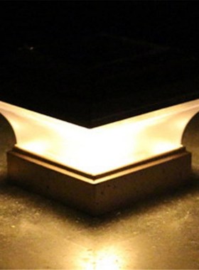 Outdoor Garden Solar Light 28LEDs Post Deck Cap Square Fence