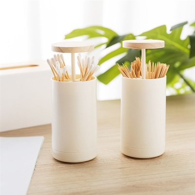 Storage-Box Toothpick-Holders Wooden Plastic Nordic-Style Au