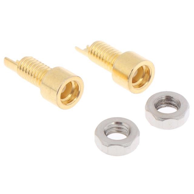 推荐1Pair Gold Plated Pure Copper MMCX Female Jack Solder Wi