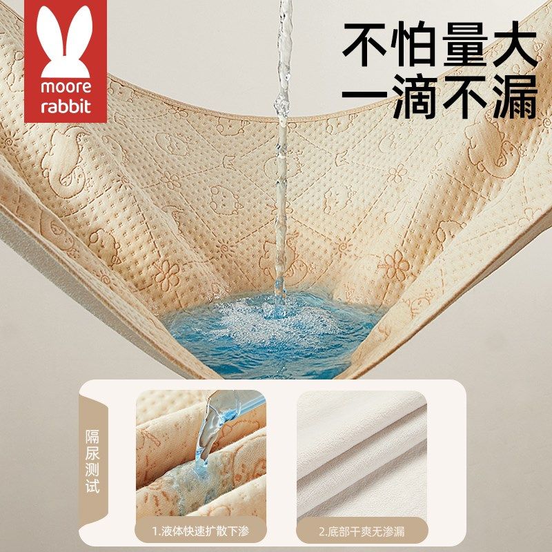 婴儿彩棉隔尿垫大尺寸防水可洗透气儿童床单姨妈期小床尿布垫,婴童尿裤,隔尿床垫,淘宝优惠券,粉丝福利购,淘宝优惠卷