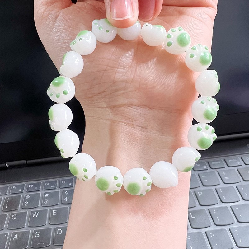 小众高货菩萨提手镯猫爪菩提子手串女生盘玩菩提手链绕指柔学生菩