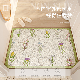 小清新入户地垫家用进门大门口蹭土丝圈脚垫进户门垫玄关耐脏地毯