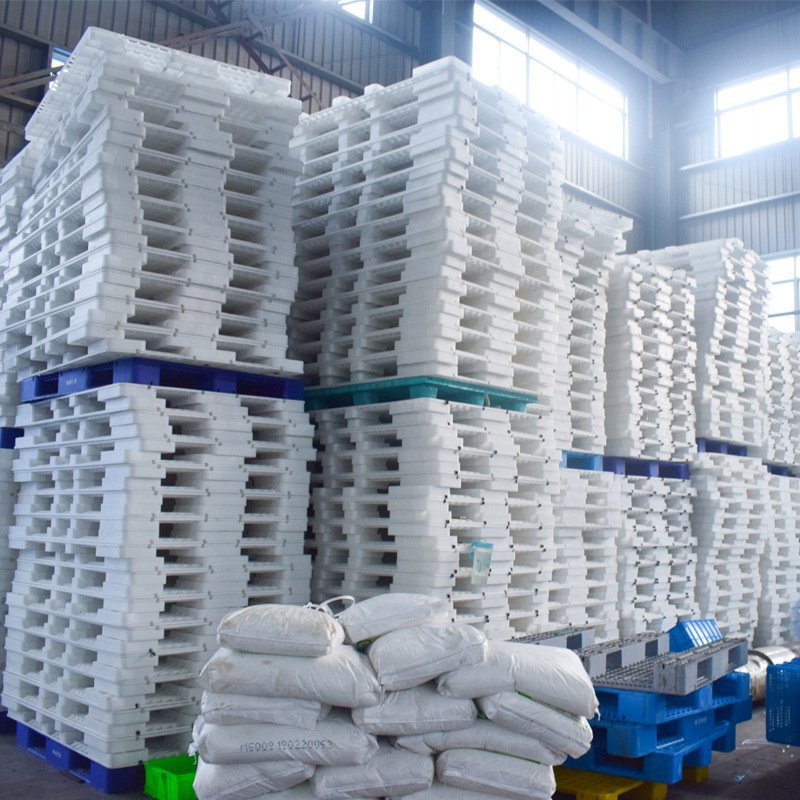 平板田字塑料托盘叉车塑料卡板堆货垫仓板塑胶垫板加厚蓝色地垫