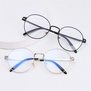 新品1Pc Retro Anti Blue Ray Computer Glasses Women Metal Rou