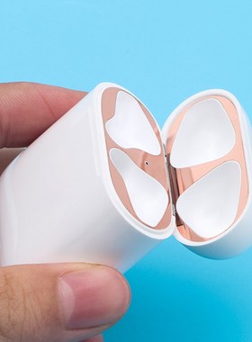 Metal Dust Sticker Guard For Airpods 1 2 Earphone Protectiv