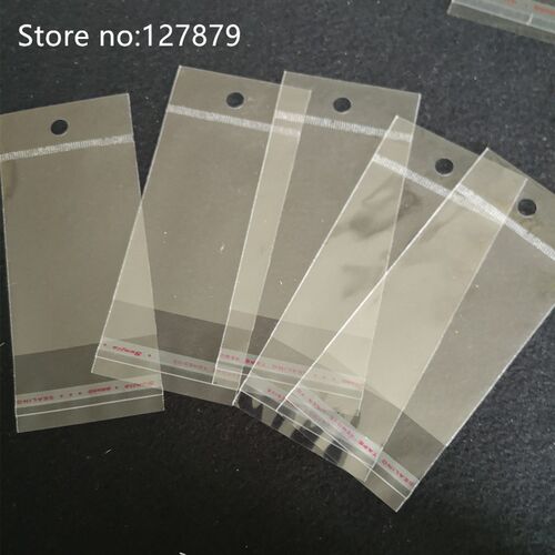 100 Clear Self-adhesive Cello Cellophane Bag Sealing Small P