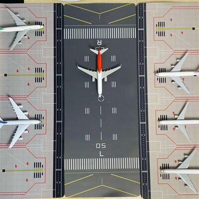 现货速发机场场景1:飞机模型仿真客机跑道停机坪航空飞机模型摆件