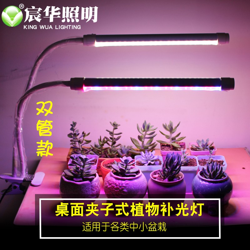 宸华植物生长多肉补光灯全光谱花卉育苗绿植上Q色防徒盆景桌面夹