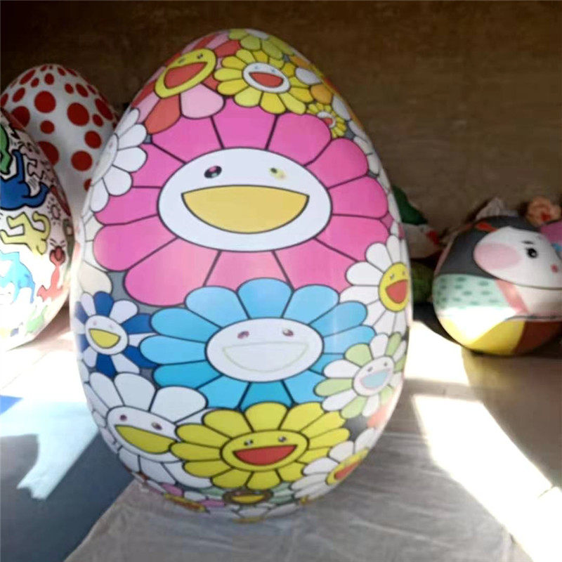 定制大型充气不倒翁气柱立柱网红pvc不倒翁彩蛋户外闭气卡通气模