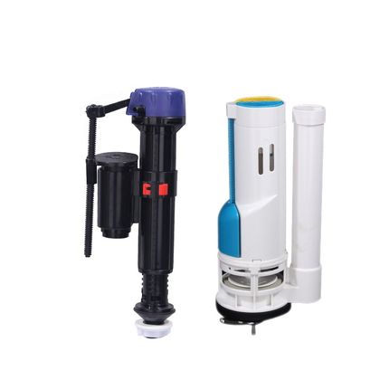 0A老式抽水马桶l水箱配件 进水阀通用出水器全套连体坐便器水箱配