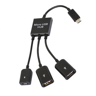 3 in 1 Micro USB OTG Cable Data Transfer Micro USB Male to