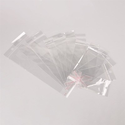 100pcs Transparent Self Adhesive Seal OPP Bag Cellophane Cel