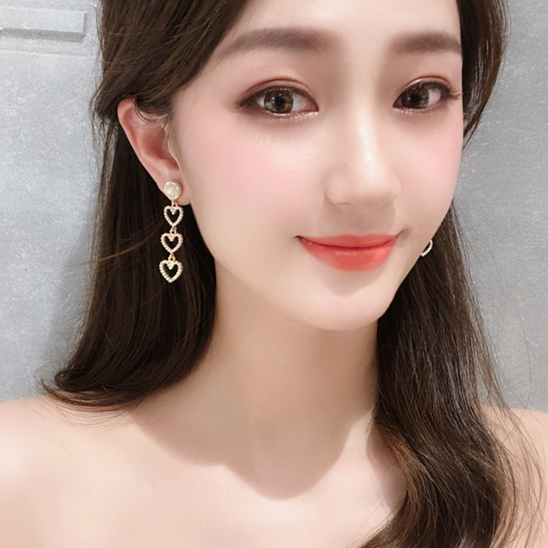 爱心耳坠仙气森系超仙女高级感耳环法式网红珍珠耳饰2021年新款潮,饰品/流行首饰/时尚饰品新,耳环,淘宝优惠券,粉丝福利购,淘宝优惠卷