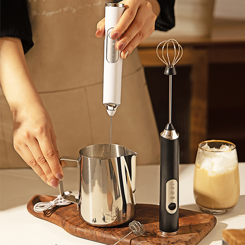 咖啡打发器充电长效快速电动打奶器双头家用小型打蛋机自动奶泡器