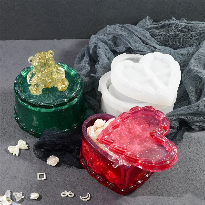 现货diy滴胶模具麻花收纳盒硅胶模具石膏香薰蜡烛杯饰品