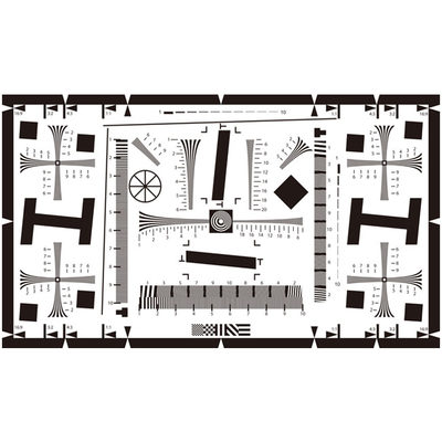 4X2000线ISO12233标准高清晰分辨率I测试卡数字相机清晰度像素测