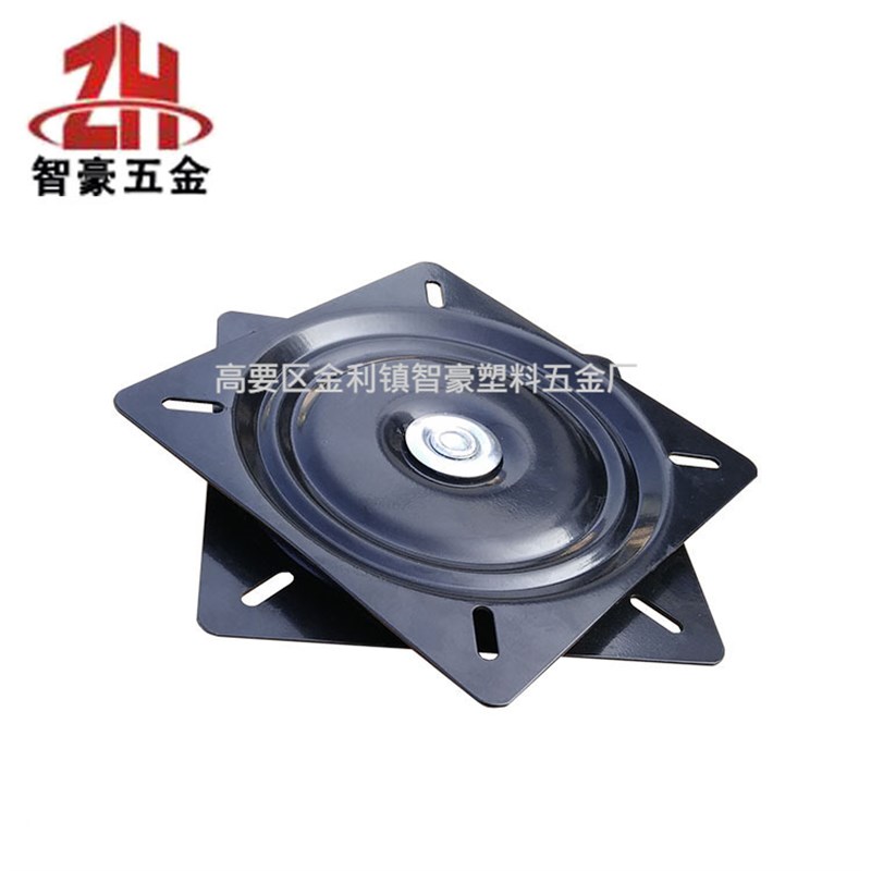 现货方形黑色椅子铁转盘 吧椅五金转盘 家具转盘 转盘底座 旋转转