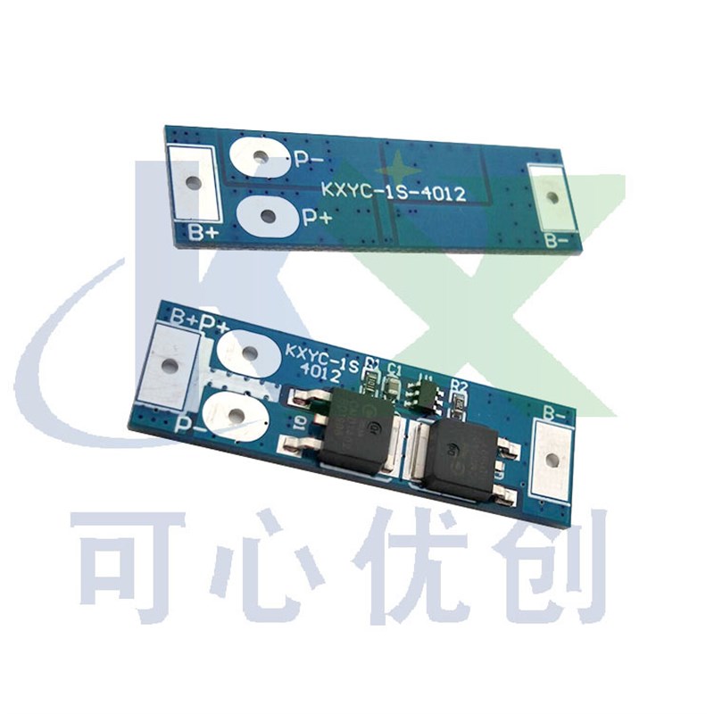 单节3.2V磷酸铁锂保护板单节 1串3.6V电池防过充S过放保护板 12A