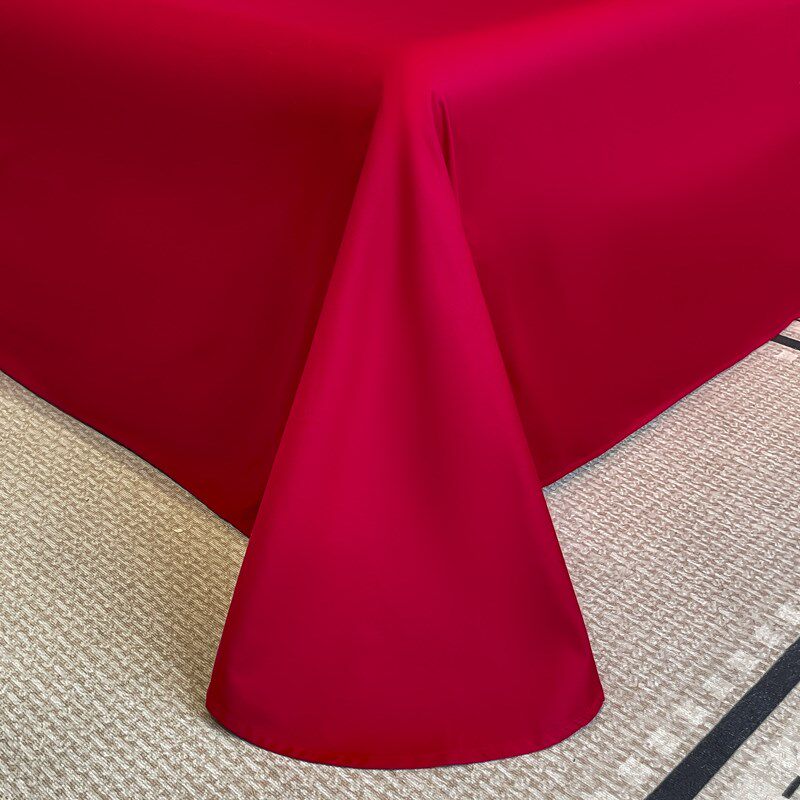 新中式龙凤刺绣100支婚庆四件套大红色被套新婚喜被结婚床上用品4,床上用品,婚庆床品套件,淘宝优惠券,粉丝福利购,淘宝优惠卷