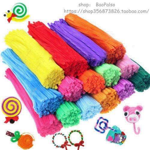 厂家100pcs kindergarden diy chenille stems pipe cleaners