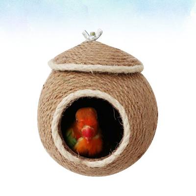 推荐.Hammock Parrot Bird Bed Rope Weaving Hanging Warm Climb