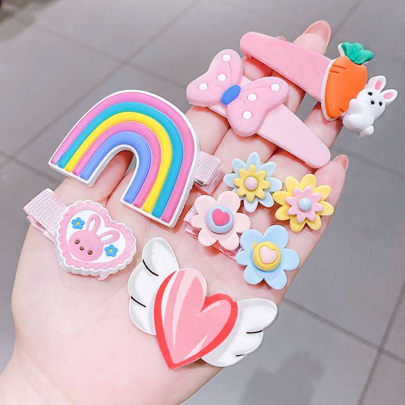 发夹女儿童夏季女童网红发卡v2021年新款宝宝可爱碎发夹子公主头