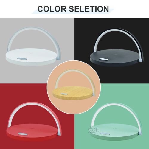 10W Qi  Wireless Charger Table Lamp For iPhone X XR XS M