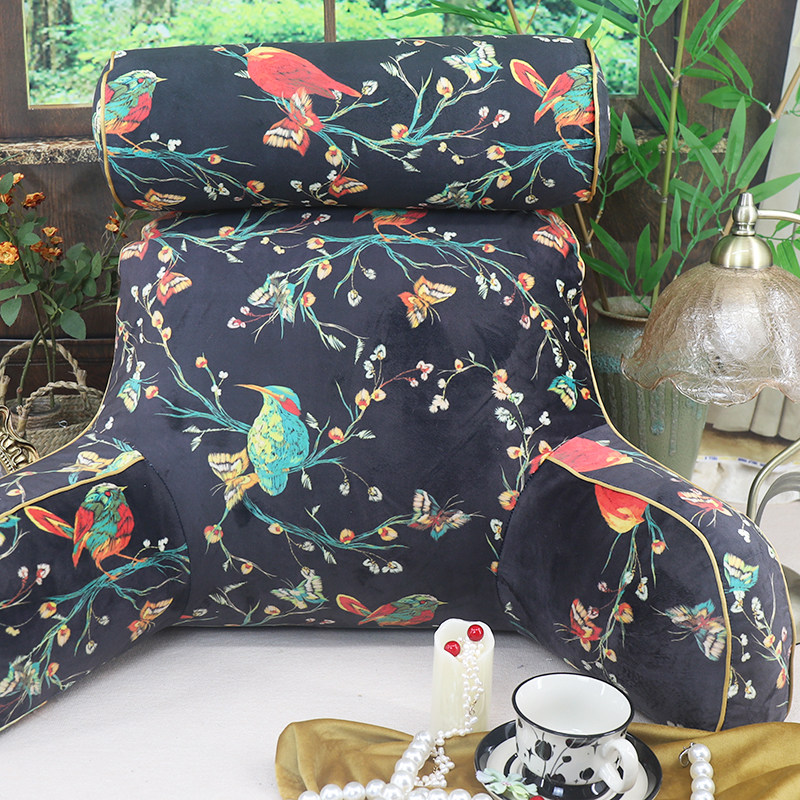 美式牀头靠枕大靠背垫圆柱颈枕牀上软包沙发飘窗护腰靠垫孕妇看书,居家布艺,床头靠垫,淘宝优惠券,粉丝福利购,淘宝优惠卷