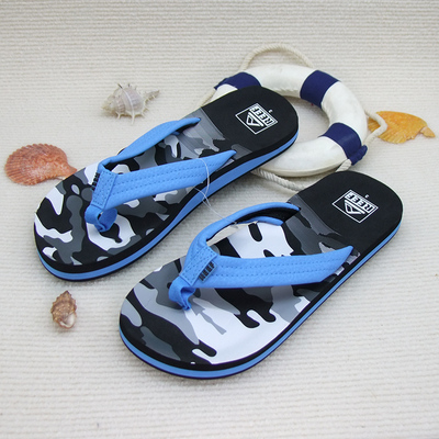 当季儿童男童帆布腰带人字拖鞋女童防水卡I通萌趣潮流浴室外穿夹