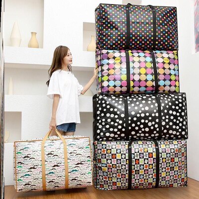 特大搬家打包编织袋防水帆布红白蓝蛇皮袋子麻袋口袋超大容量行李