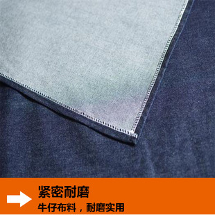 长袖牛仔反穿衣工作服大号围裙加厚石材搬运防Q污罩衣成人男女大