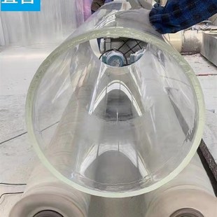 高透明亚克力大口径圆柱有机玻璃管pmma圆筒空心法兰水桶鱼缸定做