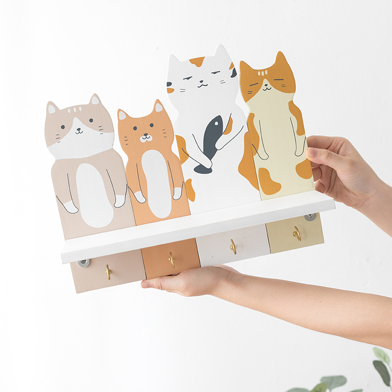 阿楹 床边墙上置物架挂钩墙面装饰壁挂 入户玄关门口隔板钥匙收纳怎么样,好用不?