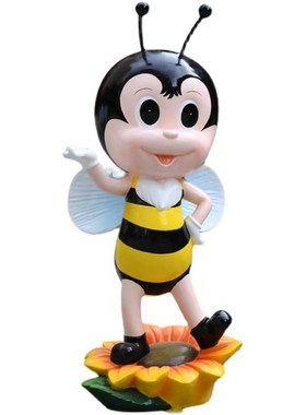 庭院户外别墅花园布置商场门口陈列仿真卡通蜜蜂动物落地造景摆件