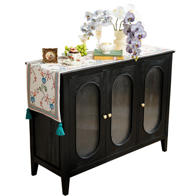 美式桌旗亚麻防水田园氛围感餐桌台布茶几桌布茶旗边柜梳妆台盖布