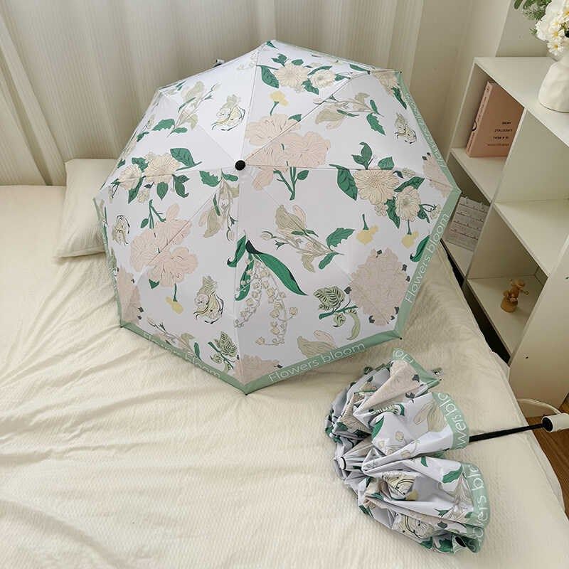 ins绿野仙踪~全自动雨伞折叠晴雨两用女遮阳伞防晒防紫外线太阳伞,个性定制/设计服务/DIY,伞/雨具定制,淘宝优惠券,粉丝福利购,淘宝优惠卷