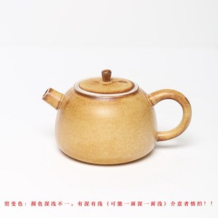 窑变家用复古手持小茶壶陶瓷天惠色E功夫茶具小巧精致茶桌用缘润
