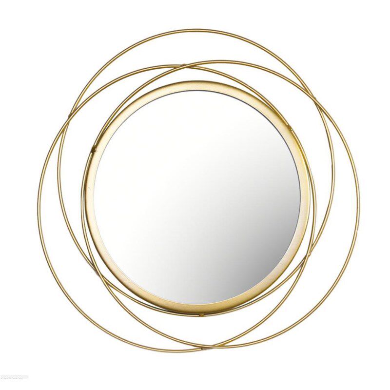装饰镜客厅壁挂玄关镜子太阳墙欧式铁艺卧室圆形背景挂件壁饰美式