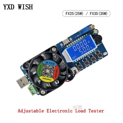 Adjustable Electronic Load Tester LED Digital USB Voltmeter